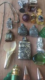Verzameling 24st bijzondere parfumflesjes ~ ook zilver, Verzamelen, Gebruikt, Ophalen of Verzenden, Miniatuur, Gevuld