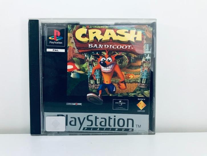 PS1 - Crash Bandicoot (Losse Disc + boekje), Spelcomputers en Games, Games | Sony PlayStation 1, Zo goed als nieuw, Avontuur en Actie