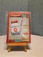 Kaartje beterschap pot pillen en thermometer, Ophalen of Verzenden, Nieuw, Overige thema's