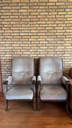 Antieke stoelen hout, Huis en Inrichting, Fauteuils, Ophalen, Gebruikt, Minder dan 75 cm, Hout