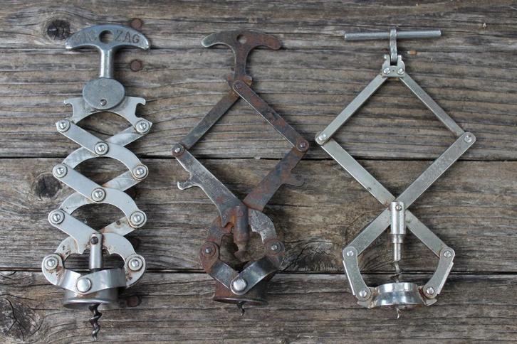 Brocante - Franse kurkentrekkers, collectors items!, Verzamelen, Wijnen, Gebruikt, Frankrijk, Ophalen of Verzenden