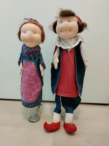 Antroposofische poppenkastpoppen Jan Klaassen en Katrijn.. beschikbaar voor biedingen