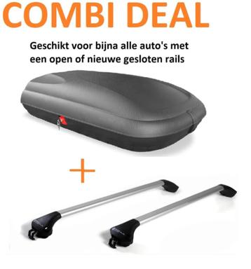 Dakkoffer 340 liter + dakdrager €259,99 beschikbaar voor biedingen
