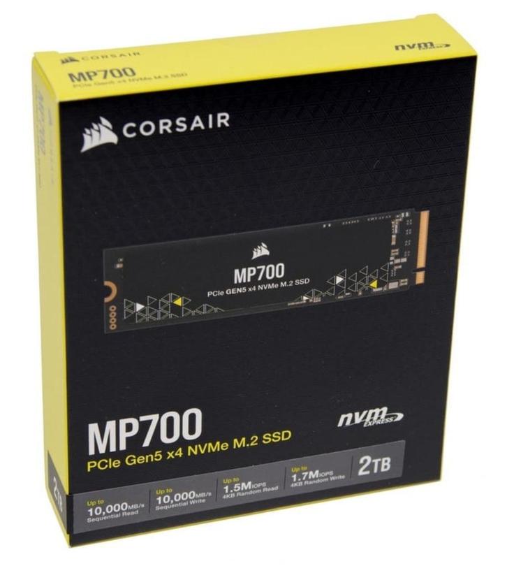 Corsair MP700 2Tb (NVME ssd, gen 5) (8 op voorraad), Computers en Software, Harde schijven, Zo goed als nieuw, Intern, SSD, Ophalen of Verzenden