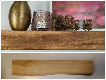 Wandplank eikenhout zwevend incl. montagepennen 88,5cm #13 beschikbaar voor biedingen