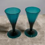 Antieke kristallen wijnglazen, 1780, set van 4, Antiek en Kunst, Ophalen of Verzenden