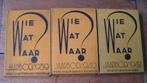 3 jaarboeken Wie, wat, waar? 1939, 1940, 1942 nr PP 1219, Verzenden