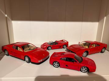 Collectie Rode Modelauto's - Ferrari beschikbaar voor biedingen