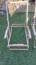 Vintage strandstoelen, Tuin en Terras, Tuinstoelen, Ophalen of Verzenden, Gebruikt, Hout