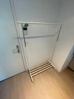 IKEA Rigga kledingrek wit met wieltjes, Ophalen, Met wielen, Gebruikt