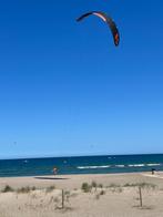 Flysurfer Sonic FR Full foilkite 15m incl bar zwart oranje, Watersport en Boten, Gebruikt, 15 m², Geen board, Ophalen of Verzenden