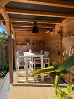 4 Bellagio tuinstoelen barstoelen + tafel, Ophalen, 4 zitplaatsen, Aluminium, Zo goed als nieuw