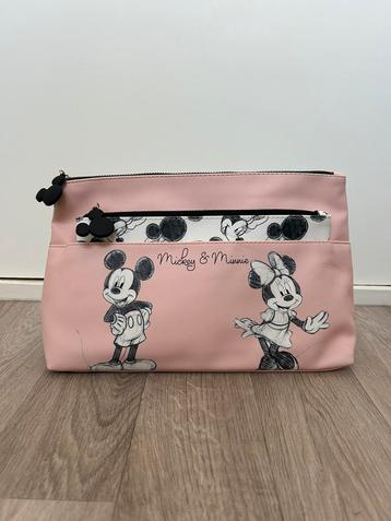 Toilettas Mickey en Minnie Mouse wit/zwart/roze