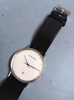 Polshorloge Georg Jensen nr 318 Zwart / Wit / RVS Watch, Overige merken, Staal, Polshorloge, Ophalen of Verzenden