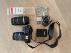 Canon EOS 1100D DSLR-set – compleet met 2 lenzen, tas & acc, Ophalen, Zo goed als nieuw, Canon