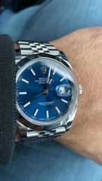 Rolex datejust 126300 2017 blue dial, Sieraden, Tassen en Uiterlijk, Horloges | Heren, Ophalen of Verzenden, Rolex