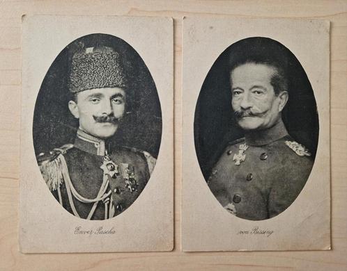 Enver Pascha & von Bissing - Duitse Kaarten 1918, Verzamelen, Ansichtkaarten | Themakaarten, Gelopen, Voor 1920, Politiek en Historie