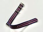 Nato Strap Blauw/ Grijs/ Rood 20mm NIEUW, Ophalen of Verzenden, Nieuw, Overige merken