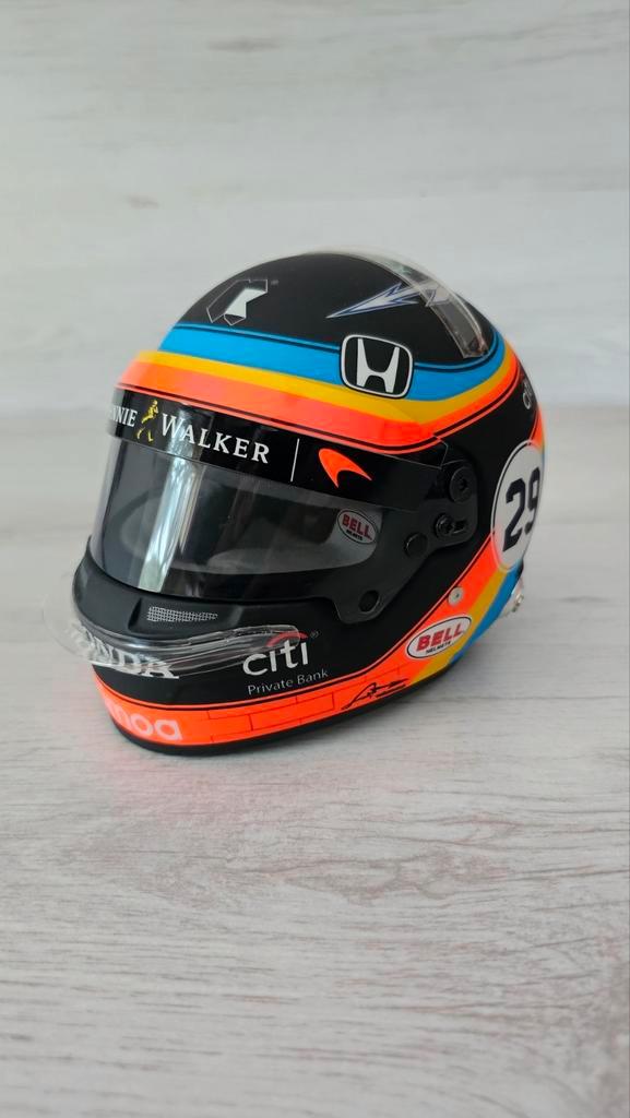 Fernando Alonso Mclaren Indy 500 2017 helm 1:2, Verzamelen, Automerken, Motoren en Formule 1, Nieuw, Formule 1, Ophalen of Verzenden