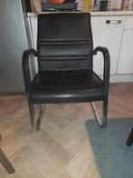 Emmegi vergaderstoel, Italian Design, Huis en Inrichting, Stoelen, Ophalen, Zwart, Leer, Zo goed als nieuw