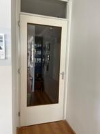 Kamerdeur met glas, Doe-het-zelf en Verbouw, Deuren en Horren, Ophalen, 80 tot 100 cm, Binnendeur, Zo goed als nieuw