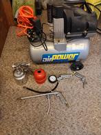 Kinzo Compressor - Goed Werkend!, Doe-het-zelf en Verbouw, Ophalen, Gebruikt, 6 tot 10 bar, Minder dan 200 liter/min