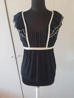 Zwart/witte H&M top - maat M ***zgan***, Maat 38/40 (M), H&M, Zwart, Ophalen of Verzenden
