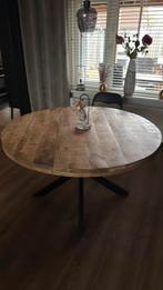 mango houten ronde tafel, Ophalen of Verzenden, Zo goed als nieuw, Rond, 100 tot 150 cm