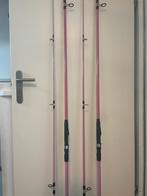 Set roze karperhengels ngt 12ft 2,75lbs, Ophalen, Zo goed als nieuw, Werphengel