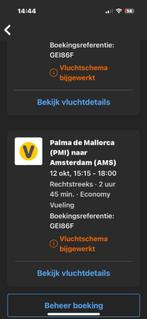 Vliegtickets Mallorca van 1 Oktober t/m 12 Oktober., Tickets en Kaartjes, Twee personen, Vliegtuig, Buitenland, Met bestemming of datum