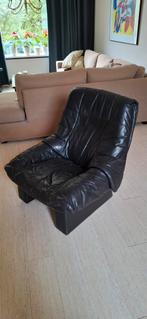 Lederen fauteuil, Huis en Inrichting, Fauteuils, Ophalen, Gebruikt, 75 tot 100 cm, Modern