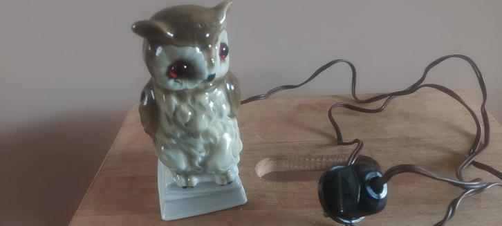 Vintage Parfumlamp Uil Jaren 50, Antiek en Kunst, Antiek | Lampen, Ophalen of Verzenden