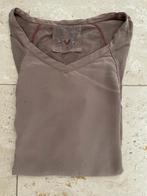 IVI: luxe top met 100% zijden voorpand maat S, Verzenden, Lange mouw, Maat 36 (S), Gedragen