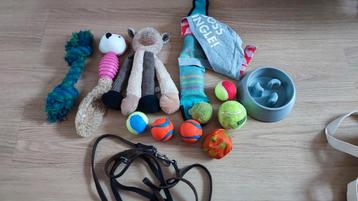 Diverse hondenspeelgoed beschikbaar voor biedingen
