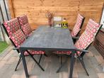Tuinset met 4 stoelen, Ophalen, Zo goed als nieuw