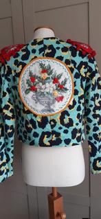 Panter jasje, bloemen, Ophalen of Verzenden, Zo goed als nieuw, Maat 38/40 (M), Carnaval