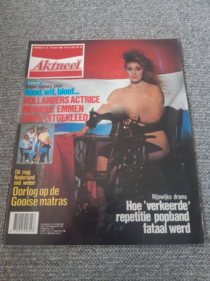 12.Aktueel 1985. Monique Emmen. Hollands Glorie. Ronny Hertz, Verzamelen, Tijdschriften, Kranten en Knipsels, Tijdschrift, 1980 tot heden