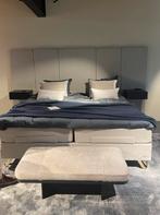 Jensen bed achterwand met 2 lade kastjes, Ophalen, Grijs, 180 cm, Nieuw