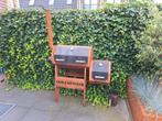 Corten stalen bbq / smoker, Tuin en Terras, Houtskoolbarbecues, Ophalen, Zo goed als nieuw