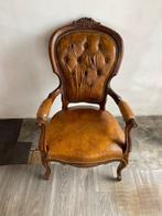 Leren stoel barok, Antiek en Kunst, Antiek | Meubels | Stoelen en Banken, Ophalen