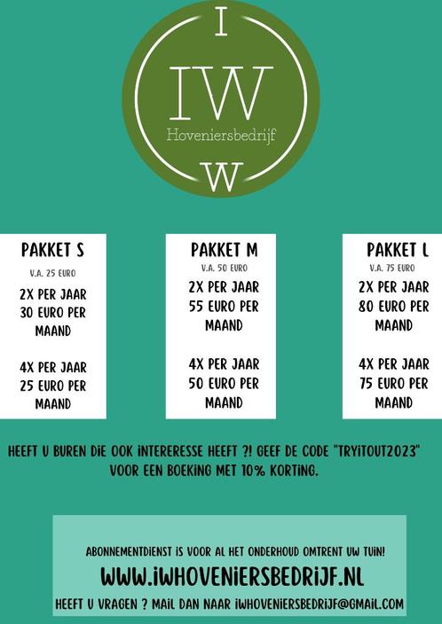 IW hoveniersbedrijf, Diensten en Vakmensen, Tuinmannen en Stratenmakers, Bestrating, Hekwerk of Schuttingen, Tuin- of Vijveraanleg