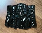 Lak Corset Zwart - M - 68 CM - Corset - Gothic - Goth - Lak, Kleding | Dames, Ophalen of Verzenden, Zwart, Body of Korset