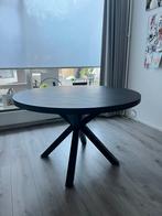 Ronde eettafel zwart vier personen 120cm, Huis en Inrichting, Tafels | Eettafels, Ophalen, 100 tot 150 cm, Rond, Zo goed als nieuw