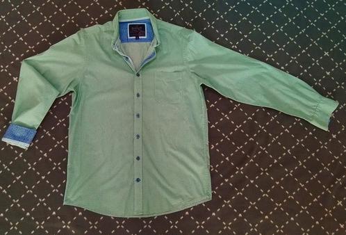 Overhemd, merk Bartlett. Maat: medium. Kleur groen/wit., Kleding | Heren, Overhemden, Zo goed als nieuw, Halswijdte 39/40 (M)