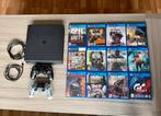 PS4 Slim + Veel Top Games & 2 Controllers!, Spelcomputers en Games, Spelcomputers | Sony PlayStation 4, Ophalen, Gebruikt, Met 2 controllers