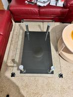 Salontafel, Huis en Inrichting, Tafels | Salontafels, Ophalen, Gebruikt, Rechthoekig, Glas