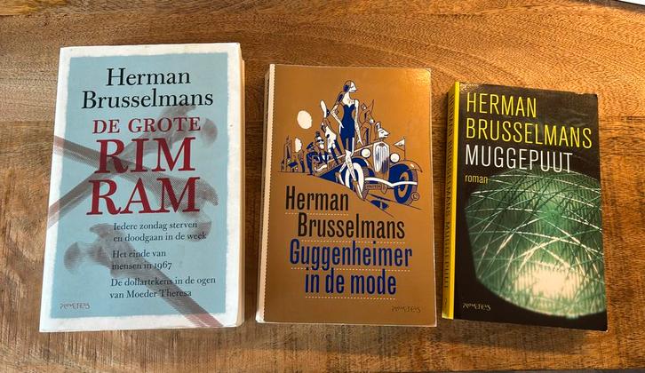3 x Herman Brusselmans Grote rimram Guggenheimer in de mode, Boeken, Literatuur, Gelezen, Ophalen of Verzenden