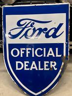 Ford Official dealer emaille bord langcat, Verzamelen, Automerken, Motoren en Formule 1, Gebruikt, Ophalen of Verzenden