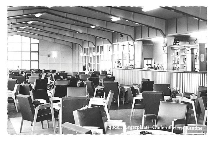 944252 Budel N Br 1958 legerplaats onderofficiers Kantine, Verzamelen, Ansichtkaarten | Nederland, Gelopen, Noord-Brabant, 1940 tot 1960
