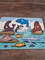 Houten dieren puzzel, Ophalen of Verzenden, Minder dan 10 stukjes, Gebruikt, 2 tot 4 jaar